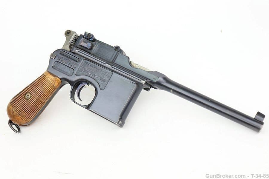 Unissued 1915 German Imperial Army C96 Mauser with Original Leather Holster-img-1