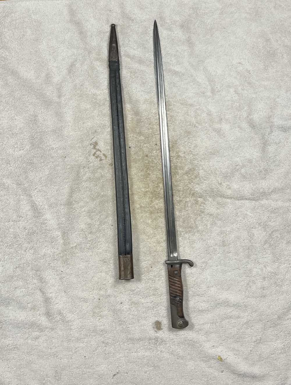 Original German SG98 n/A Bayonet WW1 Gewehr 98 bayonet unit marked-img-1