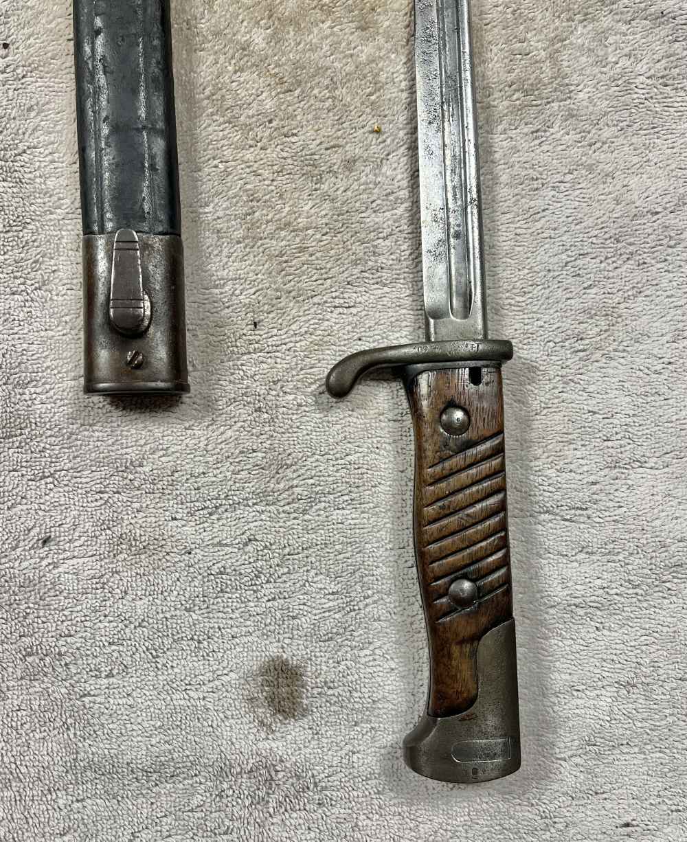 Original German SG98 n/A Bayonet WW1 Gewehr 98 bayonet unit marked-img-4