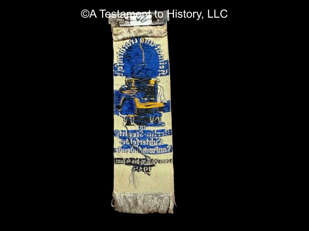 WWII GERMAN- NSDAP 1935 GATHERING RIBBON TINNIE WW2 BRING BACK-img-3
