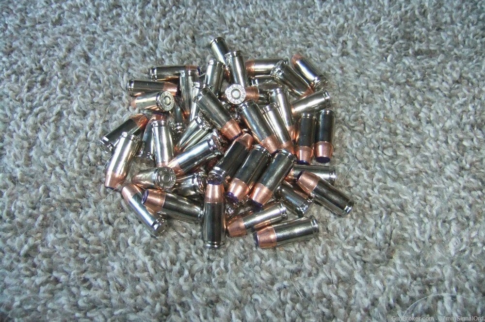 NEW! 50ct 9mm Luger Super Incendiarty Tip Spotter Ammo Nickel Plated! -img-0