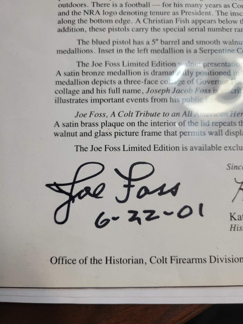 AMAZING! Colt Joe Foss Tribute Heritage 1911 Full Set 45acp wwii Collector-img-48