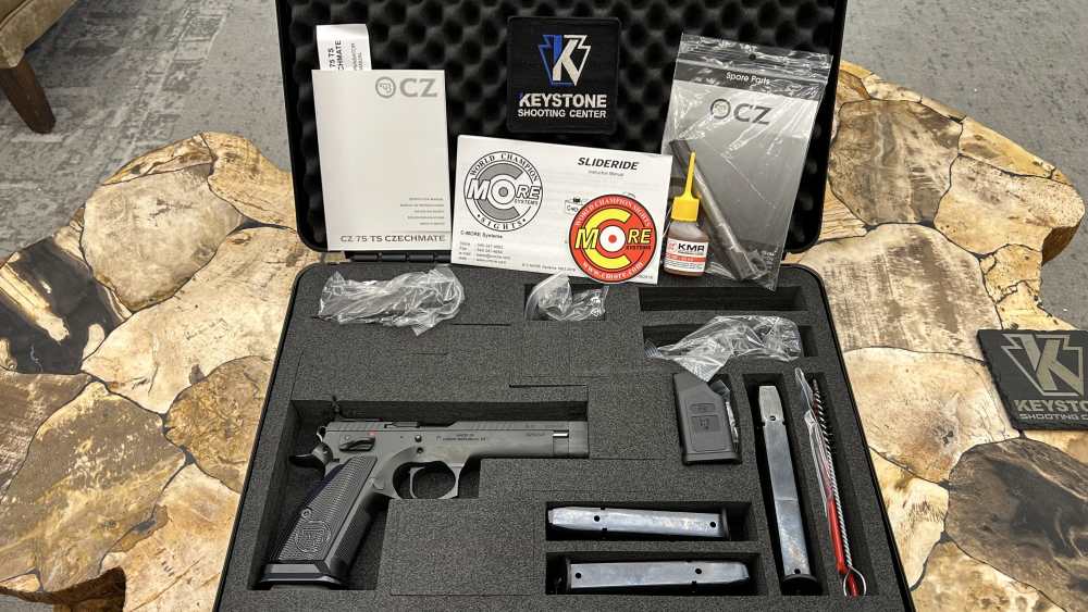 NIB CZ 75 TS CZECHMATE SEMI AUTO RACE GUN W/ ALL ACCESSORIES! 5.23" 20/26+1-img-0