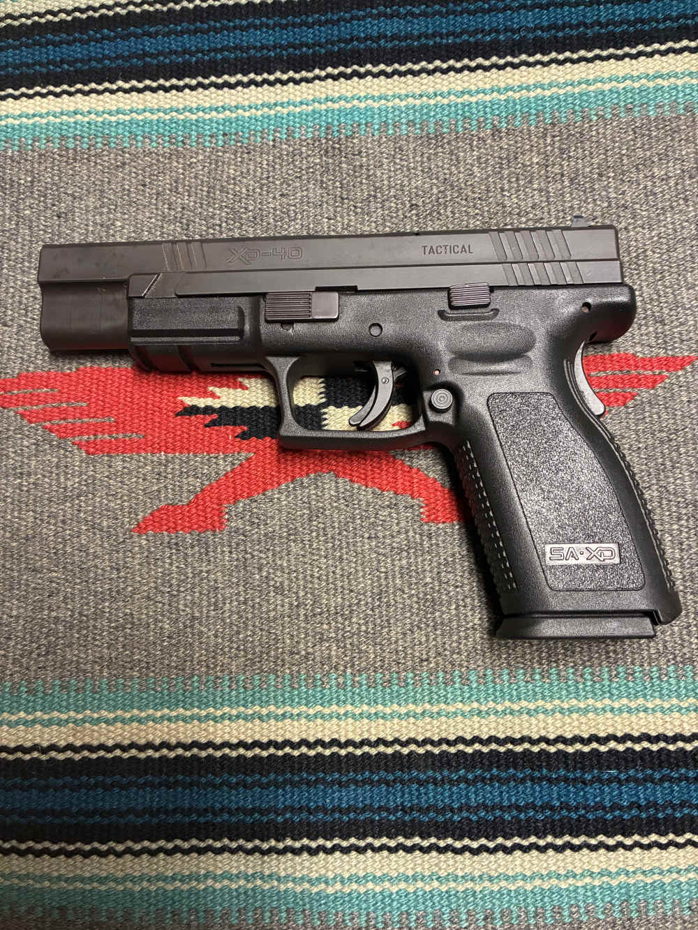Springfield XD40 Tactical, like new 5” barrel no box pre owned-img-0