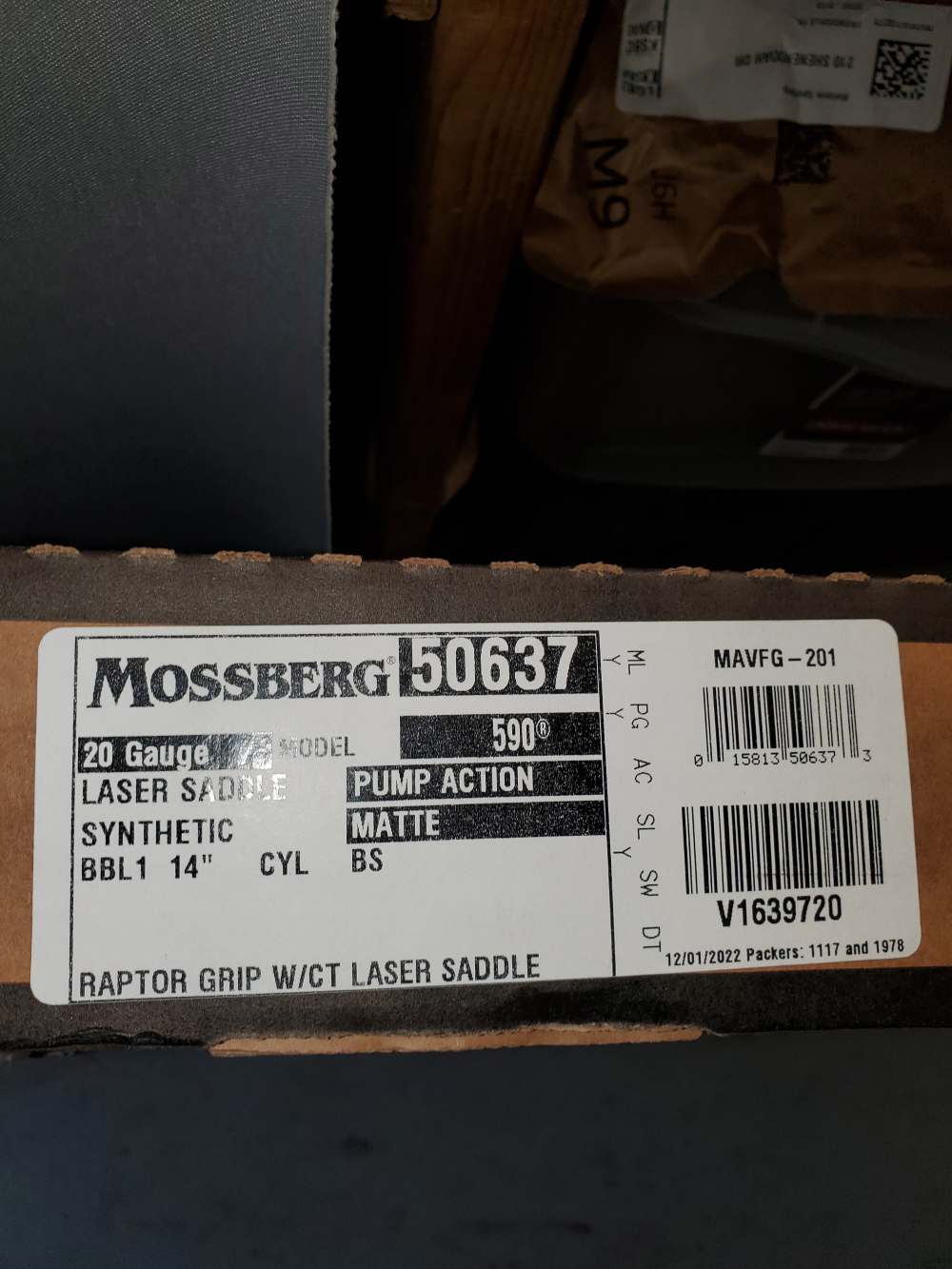 MOSSBERG 50637 PUMP 590 SHOCKWAVE CT LASER 20 GA RAPTOR GRIP 14" -img-12