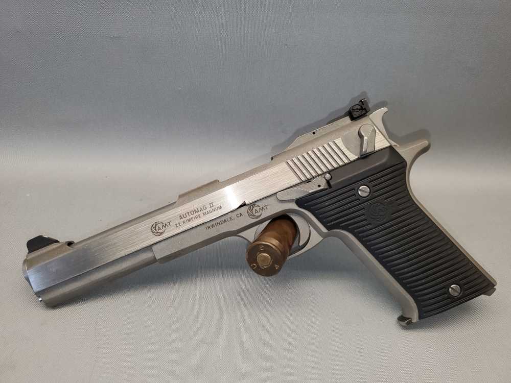 AMT ARCADIA AUTOMAG II .22 MAG 6" TARGET PISTOL ORIGINAL BOX-img-1