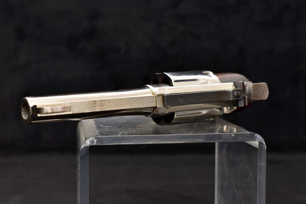 1971 Smith & Wesson Model 15-3 .38 SPL Nickel S&W 3T-img-10