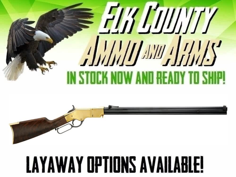 Henry New Original Brass Lever Action .44-40 Win 24.5" 13 Rds Walnut H011-img-0