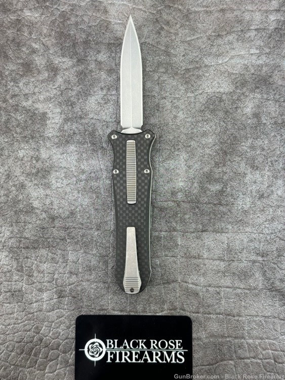 G&G Hawk Deadlock Model  B / Satin / Carbon Fiber Automatic OTF Blade-img-1