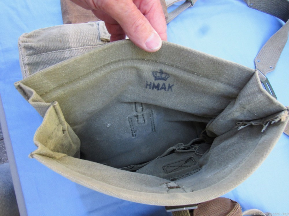 Danish  M/45-59 Gear Set, w/ Madsen SMG Pouches, Small Pack, Canteen-img-28
