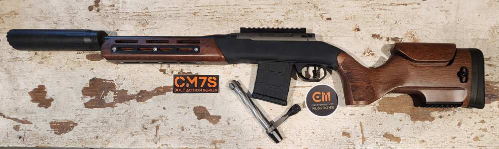 CM7S 300 Blackout 12.5" Bolt Action Short Barrel Rifle WOOX 300BLK-img-2