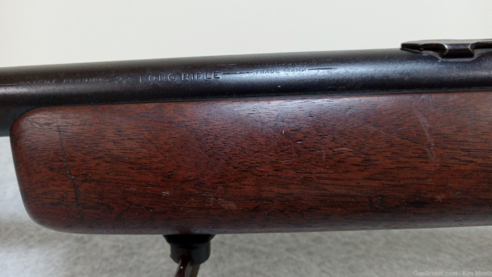 Winchester 74 Semi Auto Rifle, 1942, Rear Loading, 22LR, 24" Barrel-img-9