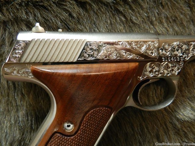 Colt Huntsman 22LR 4 1/2" Nickel A Factory Engraved NIB-img-6