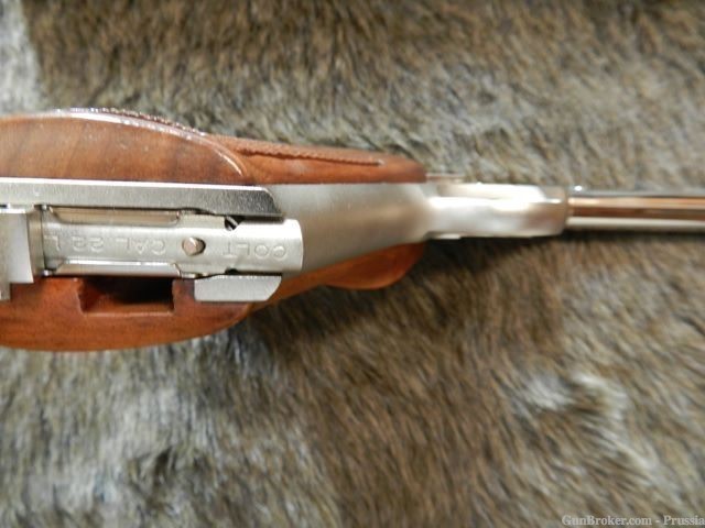 Colt Huntsman 22LR 4 1/2" Nickel A Factory Engraved NIB-img-8