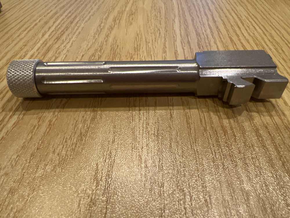 New Barrel G19 Glock 19 Streaks Pattern Stainless– Gen 1-4 w/ Protector -img-1