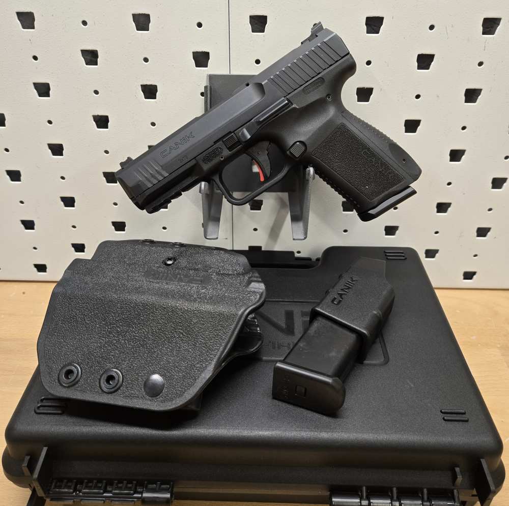 Canik HG5869N TP9SF Elite Pistol 9mm Black Holster, 2 Mags 15rd, Hard Case-img-0