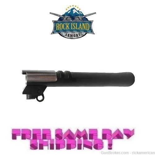 Rock Island 1911 Gov 5" FS Ramped Bull Type w/ Link&Pin 45ACP # 4501RB-A-NS-img-0