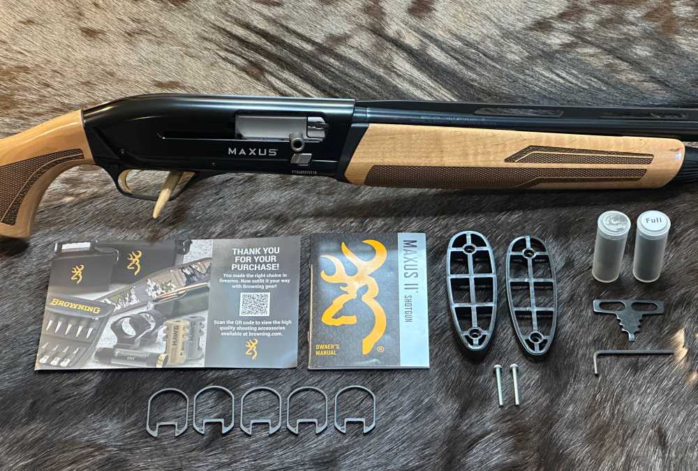 BROWNING MAXUS II HUNTER MAPLE 3" 12GA 28", GOOD WOOD-img-20