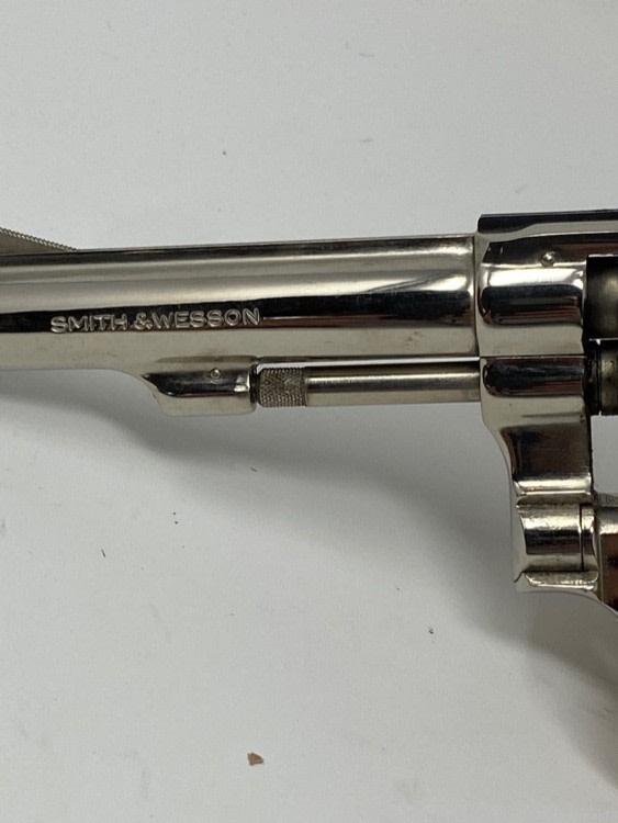 Smith and Wesson Model 34-1 Nickel .22 4” Barrel No CC Fees-img-3