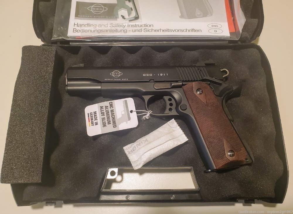 NEW BLUE LINE SOLUTION GSG 5" 1911 .22LR Black Pistol with Bonus ... -img-4