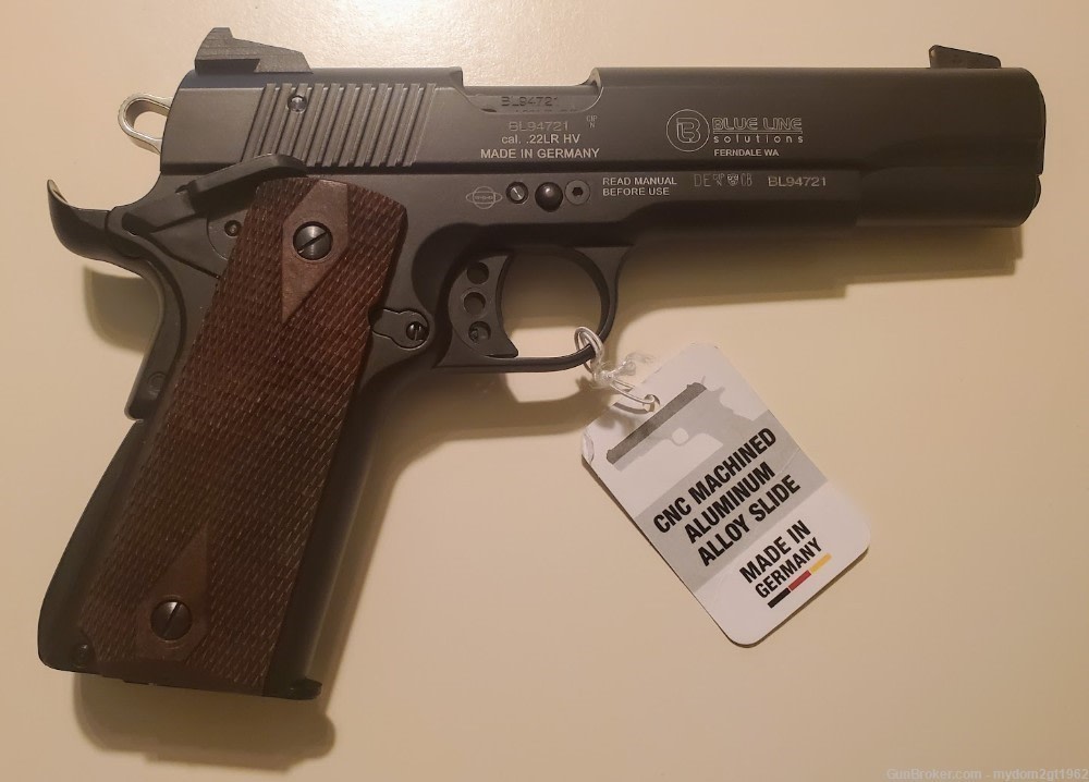 NEW BLUE LINE SOLUTION GSG 5" 1911 .22LR Black Pistol with Bonus ... -img-2