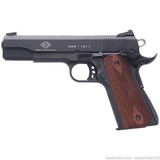 NEW BLUE LINE SOLUTION GSG 5" 1911 .22LR Black Pistol with Bonus ... -img-0