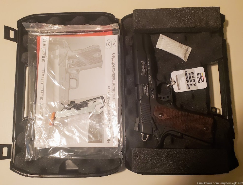 NEW BLUE LINE SOLUTION GSG 5" 1911 .22LR Black Pistol with Bonus ... -img-6