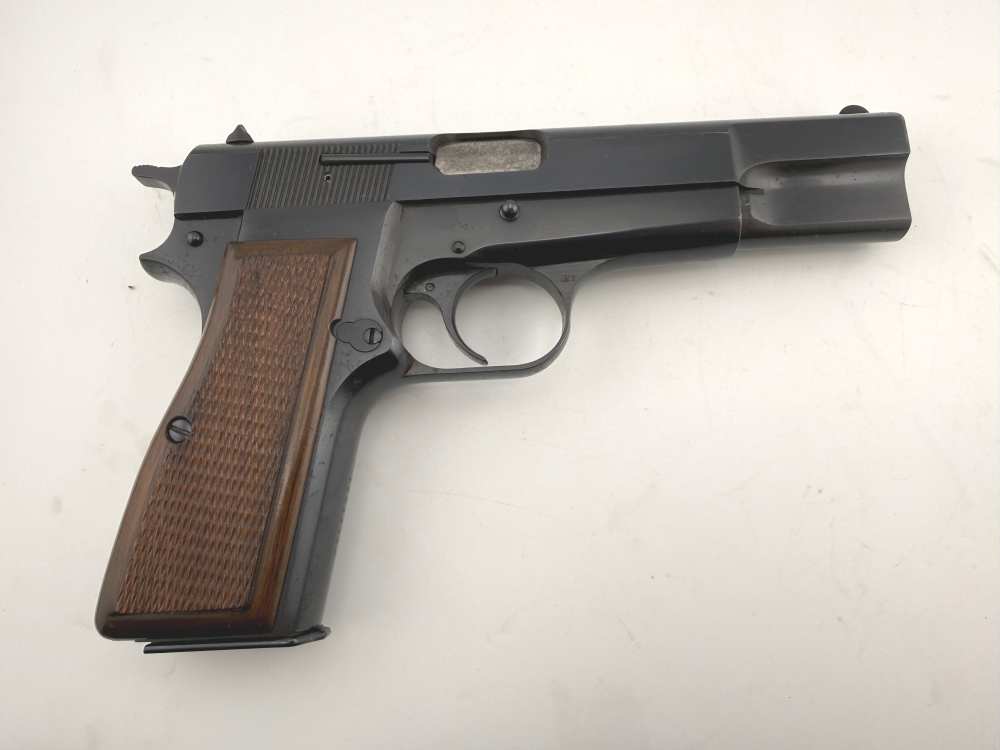 1972 Browning Hi Power C Series 9mm Belgium Made Factory Blue Matching Grip-img-3