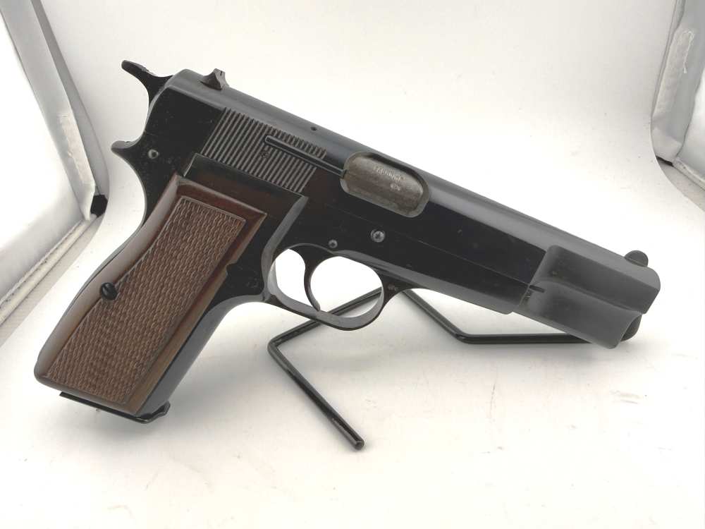 1972 Browning Hi Power C Series 9mm Belgium Made Factory Blue Matching Grip-img-0