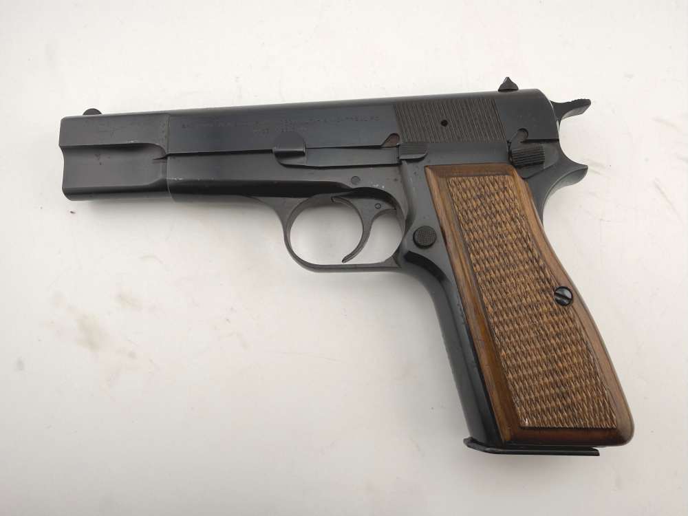 1972 Browning Hi Power C Series 9mm Belgium Made Factory Blue Matching Grip-img-2