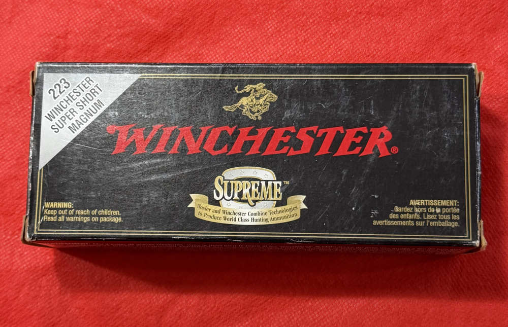 Winchester 223 WSSM Supreme Ballistic Silver Tip 55GR NOS CXP1-img-0