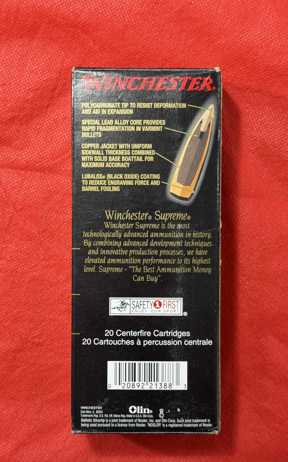 Winchester 223 WSSM Supreme Ballistic Silver Tip 55GR NOS CXP1-img-5