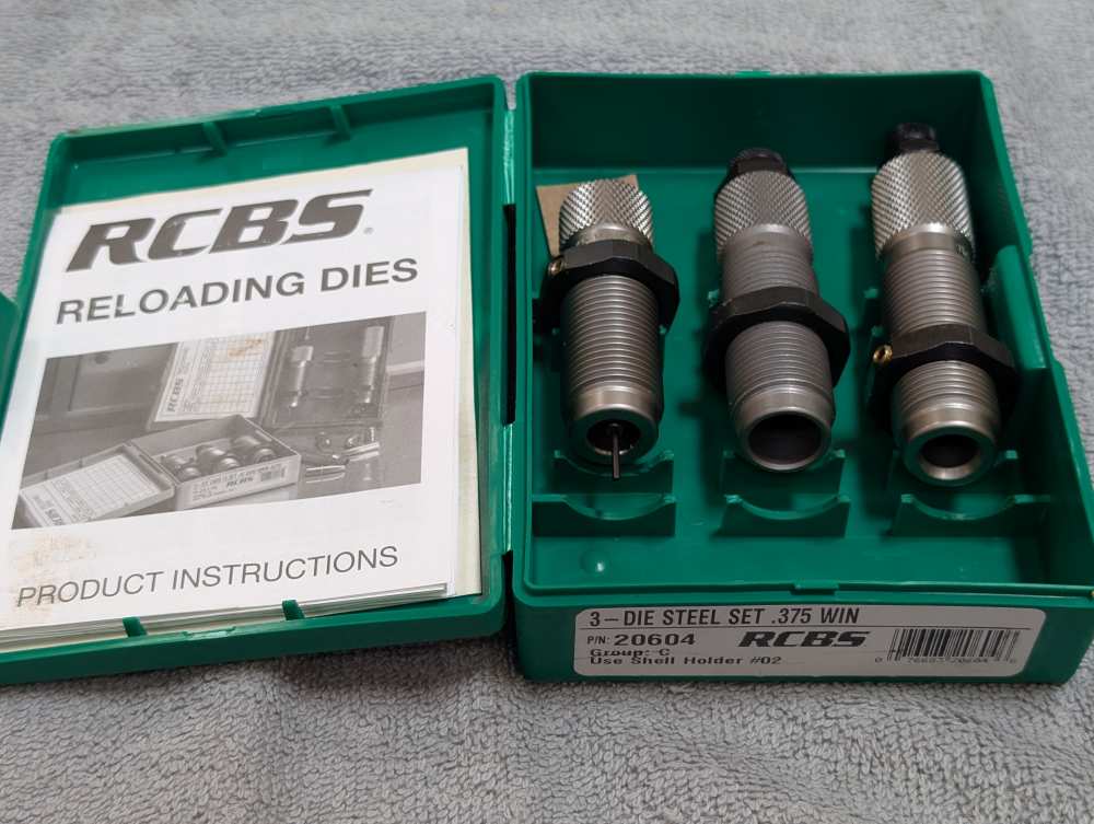 Like new RCBS 3 die set for 375 Winchester-img-2