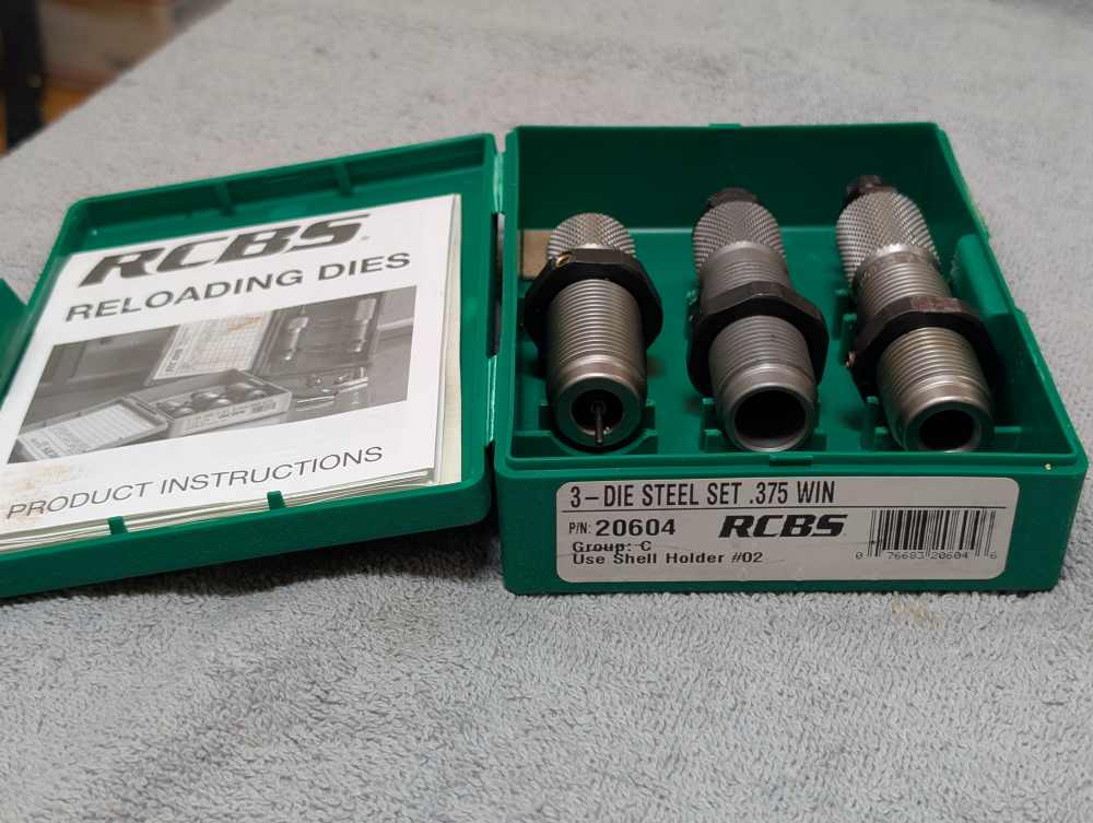 Like new RCBS 3 die set for 375 Winchester-img-0