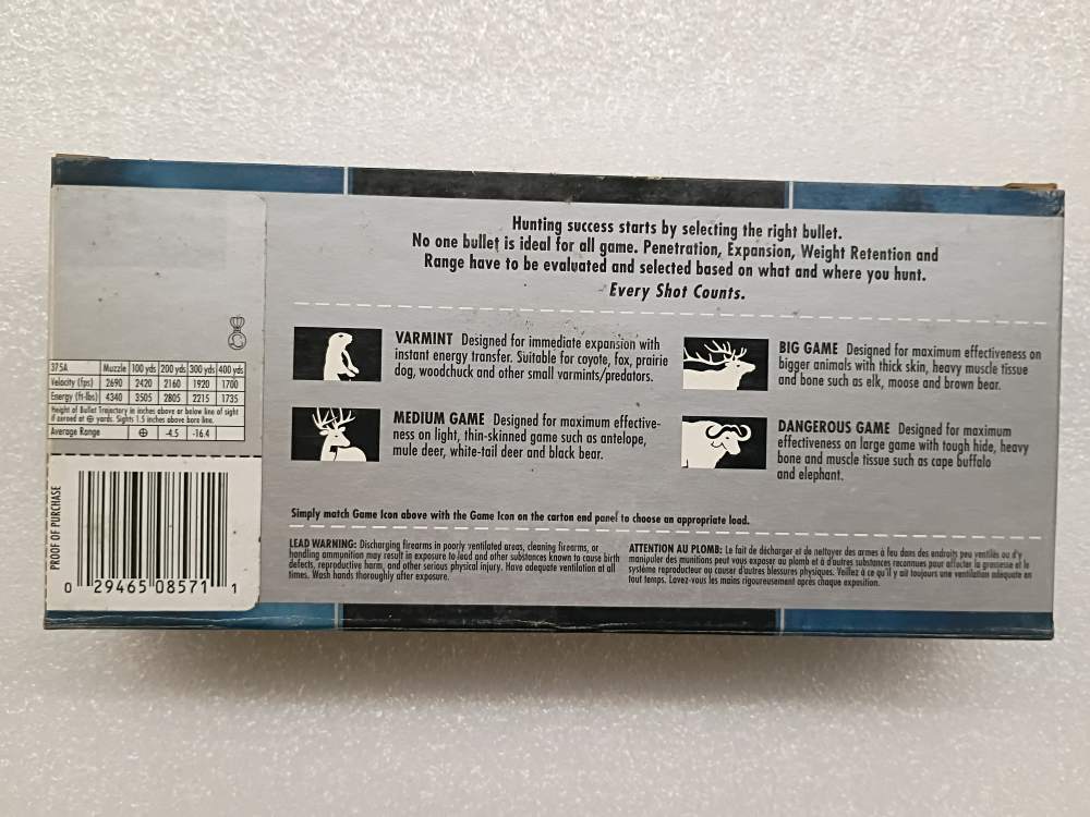 Federal Power - Shok 375 H&H mag 270 Grain Soft Point 20 Rounds - 375A-img-3