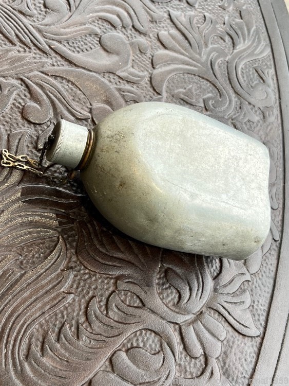 PRE-1918 WW1 RARE SPUN CANTEEN IN BEAUTIFUL SHAPE-img-35