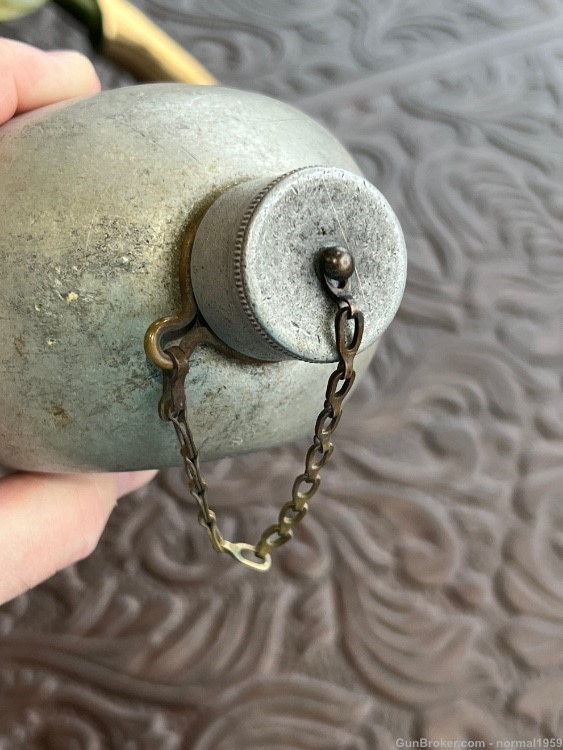 PRE-1918 WW1 RARE SPUN CANTEEN IN BEAUTIFUL SHAPE-img-6