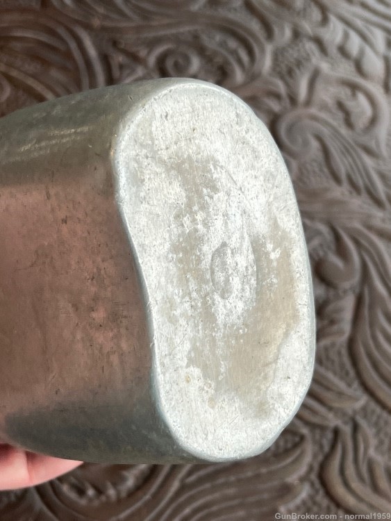 PRE-1918 WW1 RARE SPUN CANTEEN IN BEAUTIFUL SHAPE-img-2