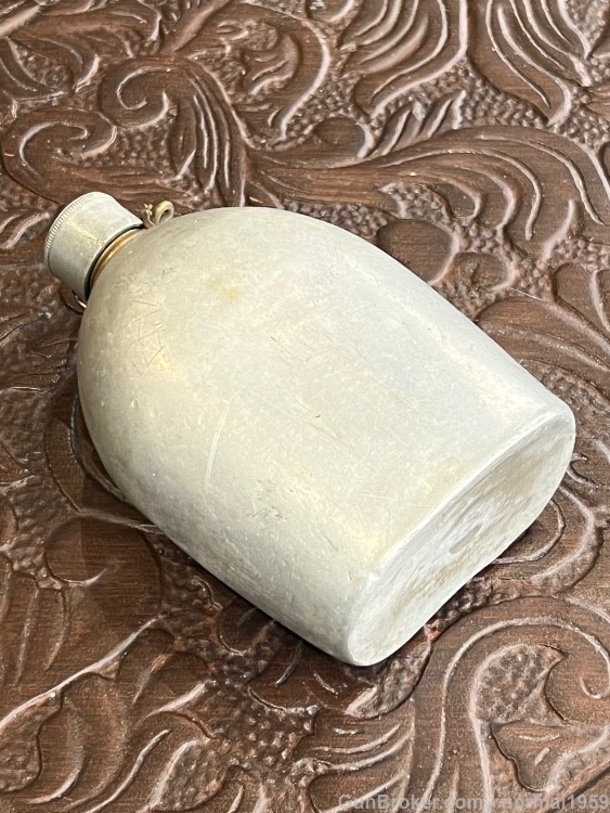 PRE-1918 WW1 RARE SPUN CANTEEN IN BEAUTIFUL SHAPE-img-32