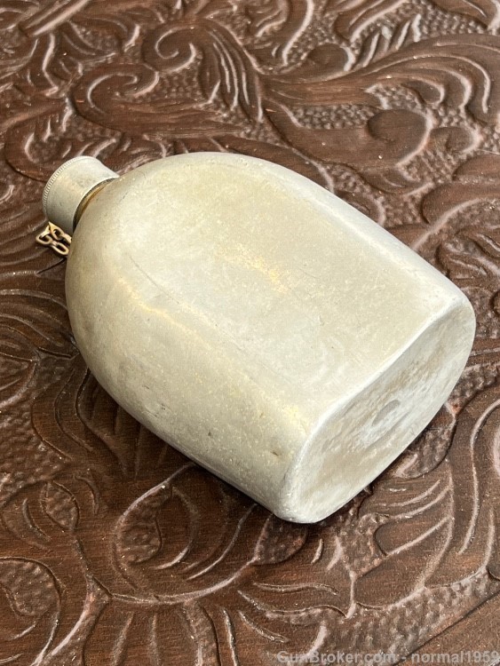 PRE-1918 WW1 RARE SPUN CANTEEN IN BEAUTIFUL SHAPE-img-36