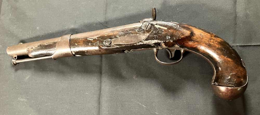 PISTOL 1819 Simeon North pistol dated 1822, 54 cal. percussion conversion-img-5