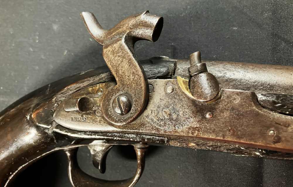 PISTOL 1819 Simeon North pistol dated 1822, 54 cal. percussion conversion-img-12