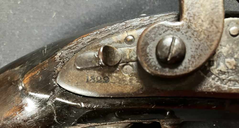 PISTOL 1819 Simeon North pistol dated 1822, 54 cal. percussion conversion-img-11