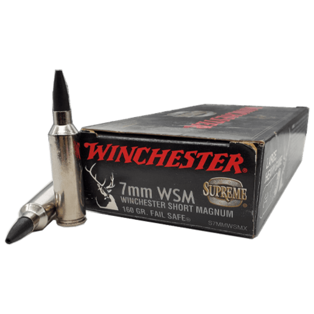 Winchester Supreme 7mm WSM 160 Gr. Fail Safe® 20 Round Box - S7MMWSMX-img-0