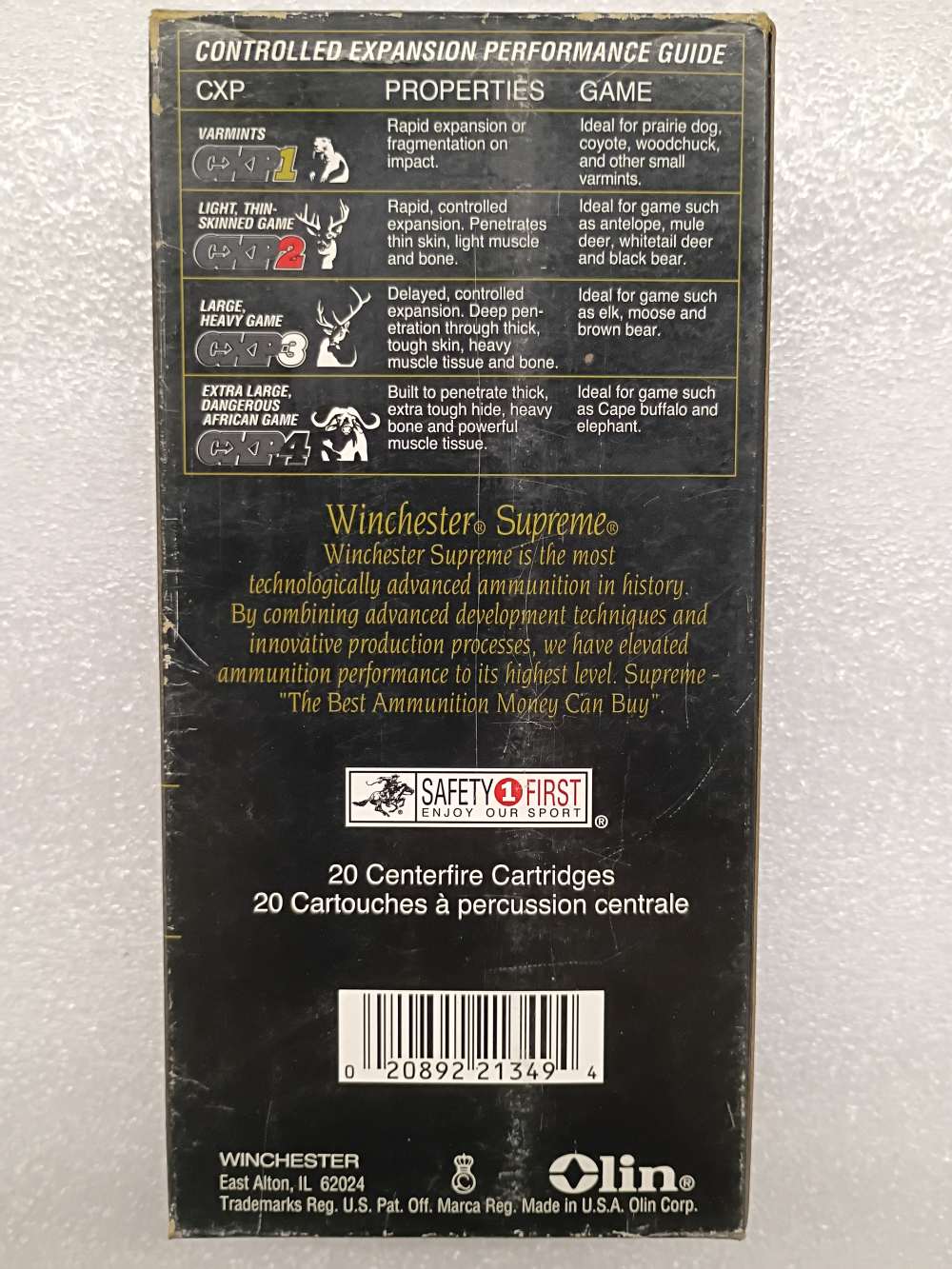 Winchester Supreme 7mm WSM 160 Gr. Fail Safe® 20 Round Box - S7MMWSMX-img-2