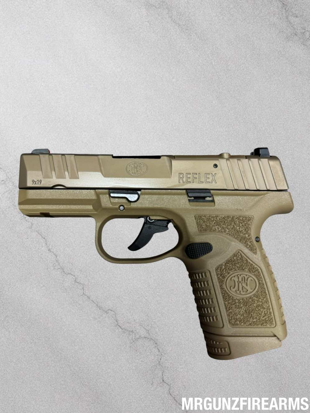 FN Reflex FDE 9mm 3.3" Micro Compact Pistol 11+1 2x 15+1 w/ Box & Case -img-1