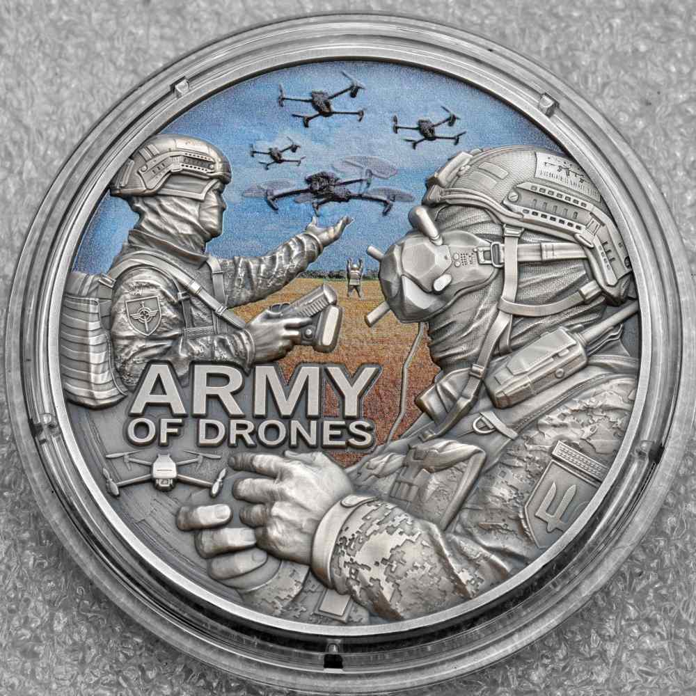 Army of Drones - Guardians of Freedom - 2oz silver coin-img-0