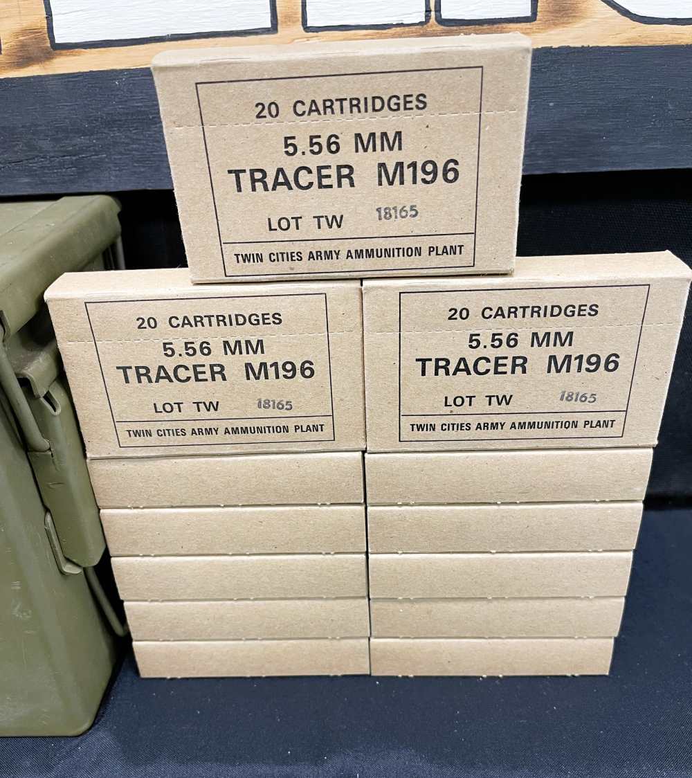 Vintage 5.56mm Tracers Ammo Matching lot numbers with can-img-1