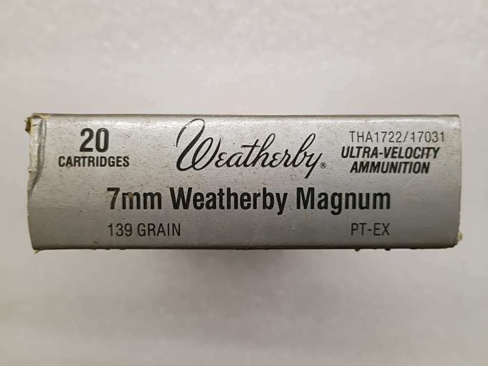 Weatherby 7mm Weatherby Magnum 139 Gr Ultra - Velocity Ammunition 20 Rounds-img-0