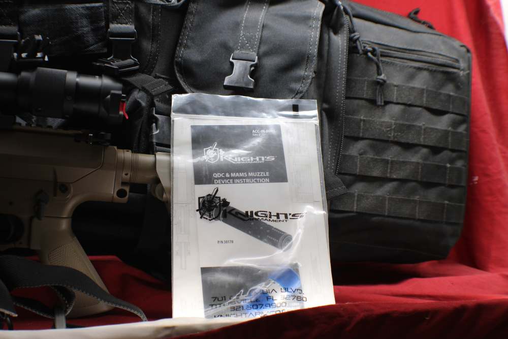 (38587) SUPER RARE. Knights Armament M110 carbine/ SR-25 FDE with silencer-img-1